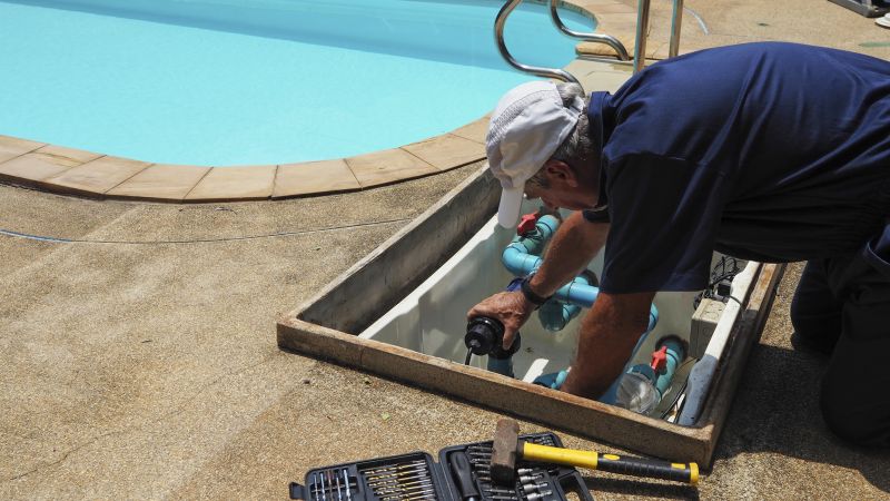 Local Inground Pool Pipe Repair pros at work